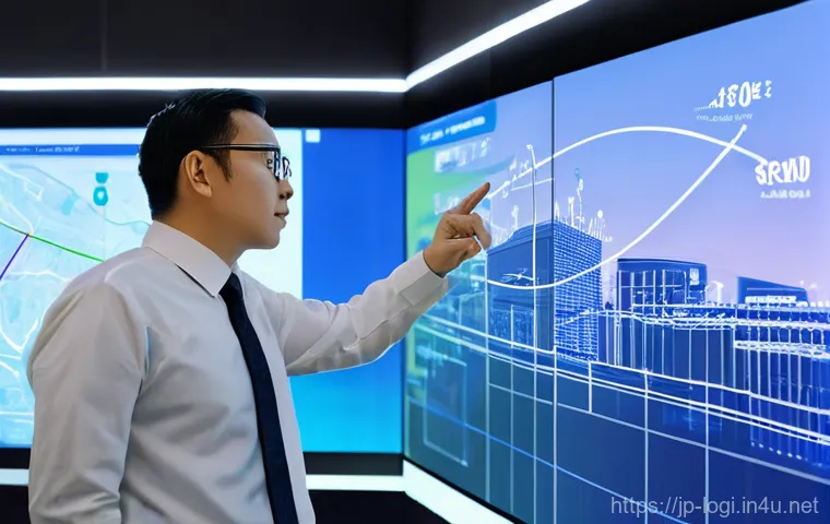 물류정보관리사와 ERP 시스템 활용법 - **リアルタイム在庫の可視化 (Real-time Inventory Visibility)**
    "A vibrant, modern logistics manager, a woman ...