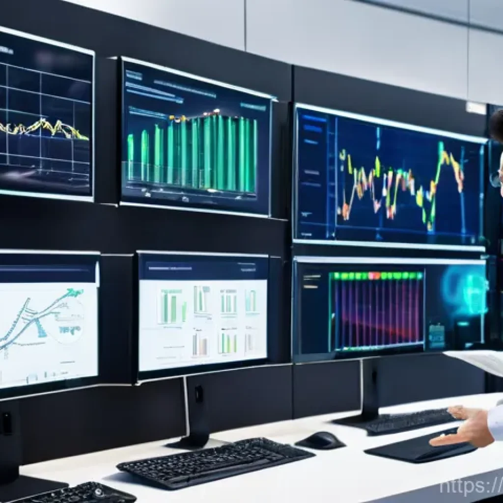 물류정보관리사 필기 시험의 난이도 분석 - **Prompt:** A dynamic, high-tech logistics control center. In the foreground, a Japanese male profes...