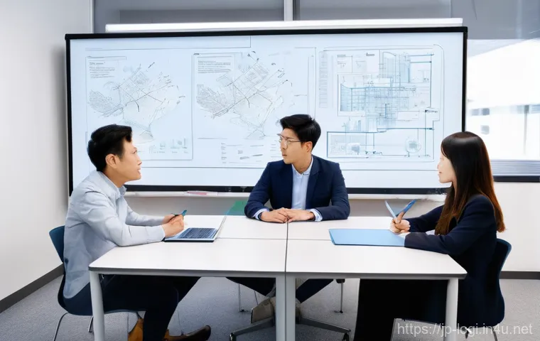 물류정보관리사 필기 시험의 난이도 분석 - **Prompt:** A dynamic, high-tech logistics control center. In the foreground, a Japanese male profes...