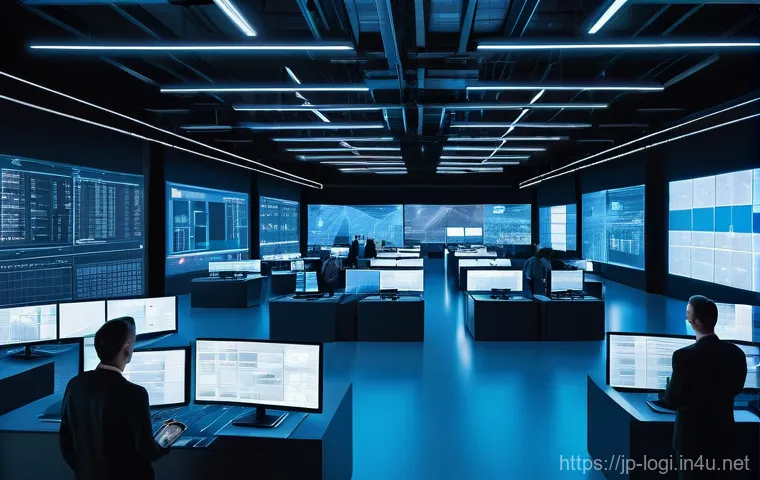 물류정보관리사와 국제 컨테이너 운송 - **Prompt 1: Futuristic Logistics Control Center**
    A wide-angle, high-resolution image of a moder...