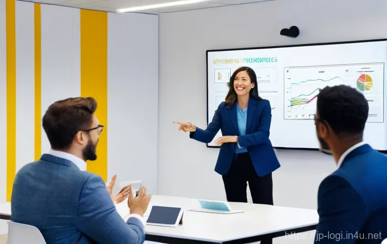 물류정보관리사로서의 리더십 개발 - **Subject**: A composed male leader, late-40s, with a firm yet calm and decisive expression, wearing...