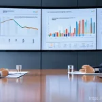 물류정보관리사 필기 시험 합격 꿀팁 - **Panel 1 (Left):** A male Japanese professional in his late 30s, dressed in a sharp business suit, ...